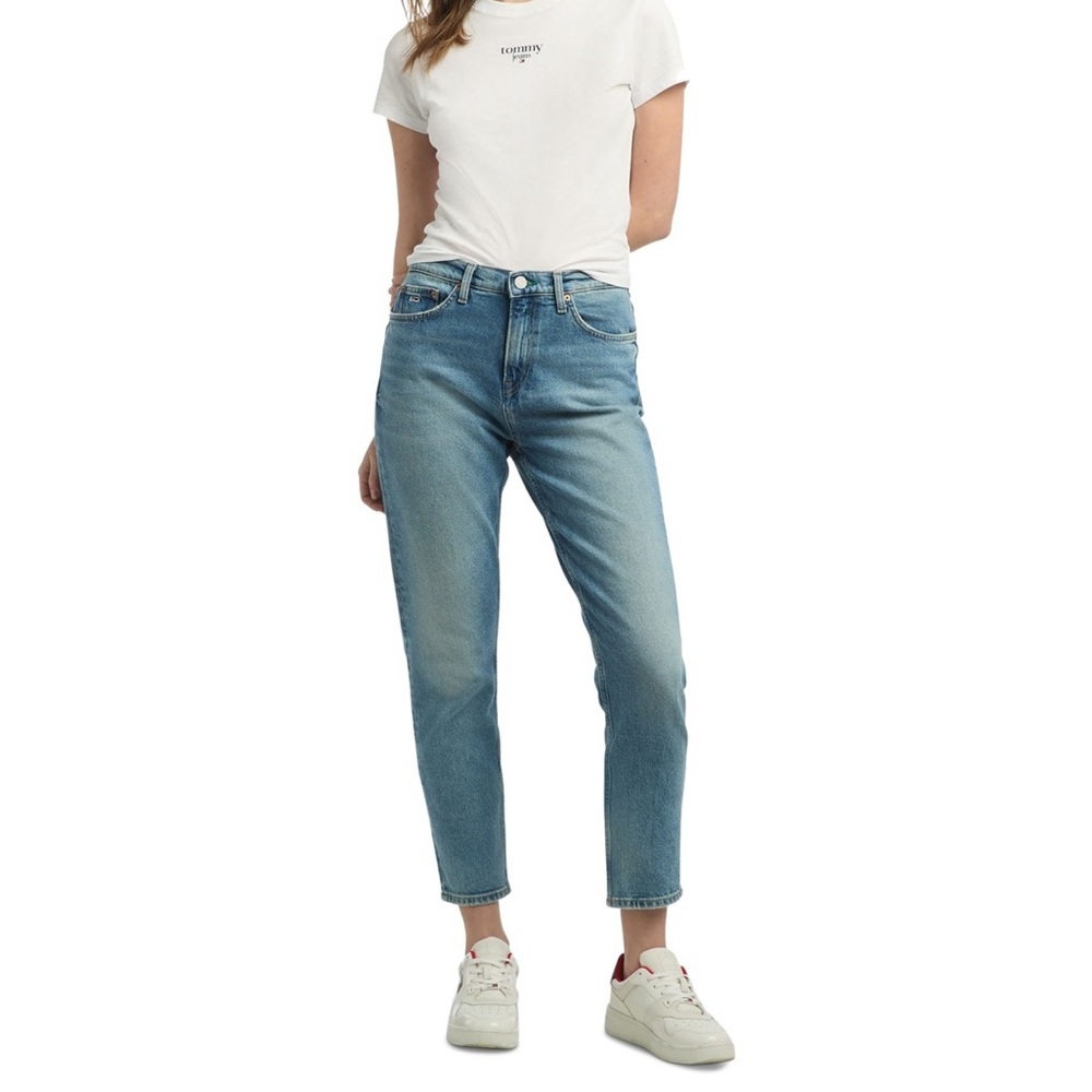 Tommy Jeans Women's Izzie High Rise Slim-Fit Ankle Jeans - DENIM LIGHT - Picture 2 of 7